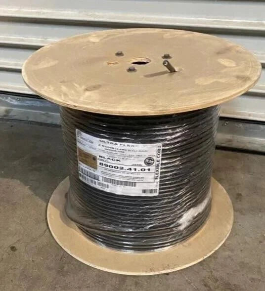 Multi Conductor Cable Black Flex 18 AWG 1000 Feet GENERAL CABLE 89002.41.01