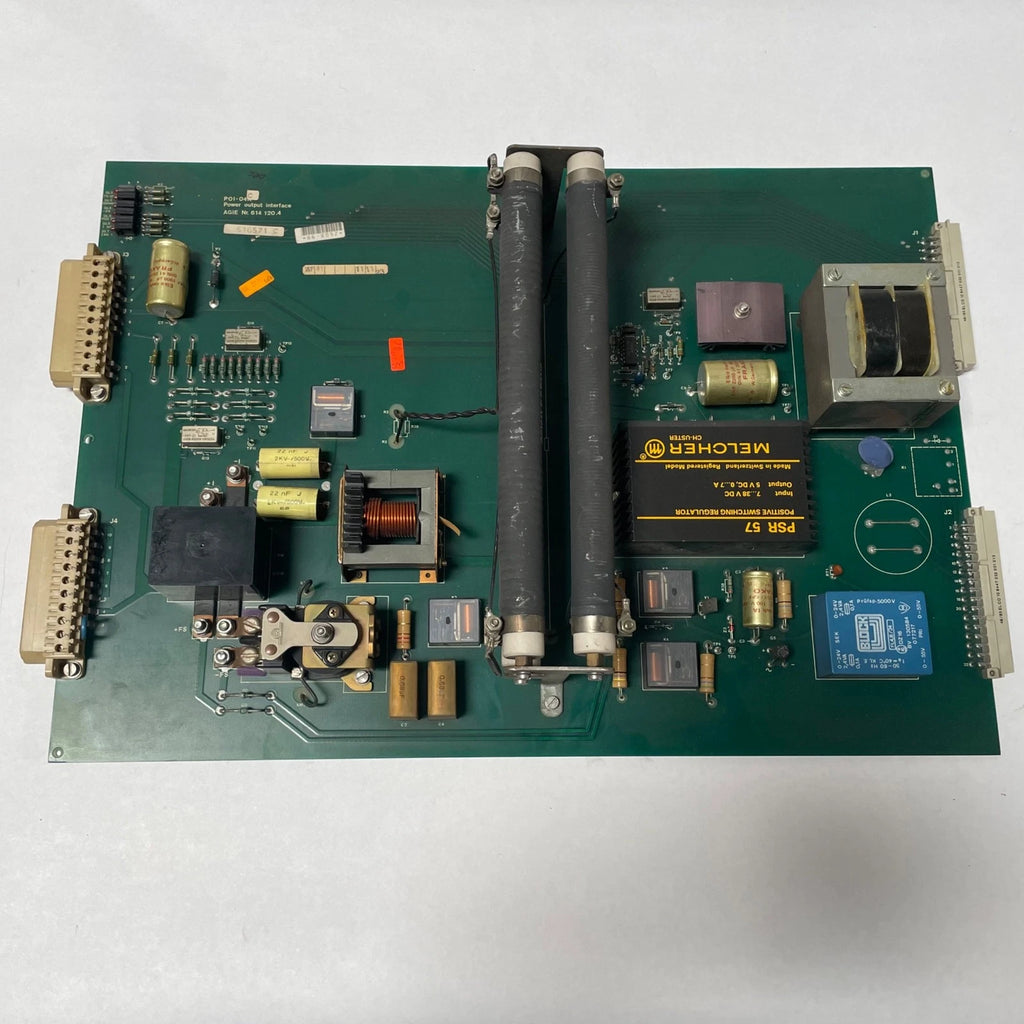 AGIE P0I-04C NR. 614 120.4 616571 C POWER OUTPUT INTERFACE CNC CIRCUIT BOARD