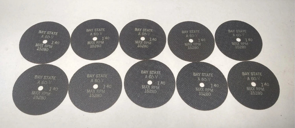 4x035x3/8 Bay State Abrasive Grinding Cut-Off Disc Wheel A60 V6 BG2AL USA 10Pcs