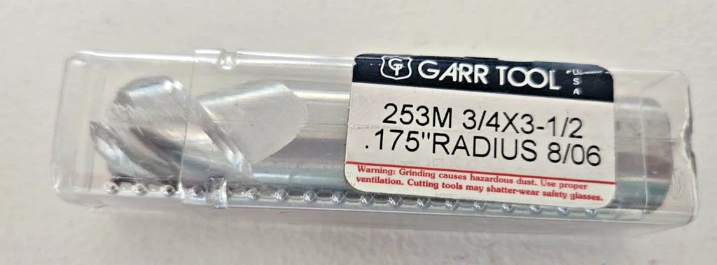 GARR Tool 3 Flute 3/4" x 3-1/2 End Mill Solid Carbide .175" Radius 253M