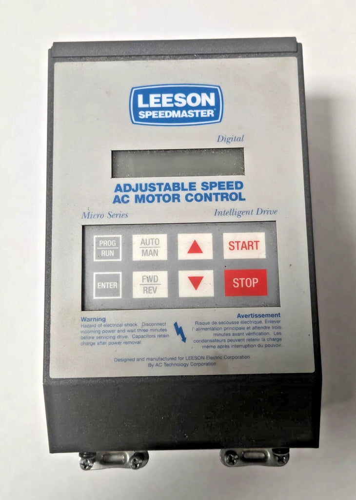 Leeson Speedmaster Adjustable Speed AC Motor Controller # 174916 HP 1-1/2