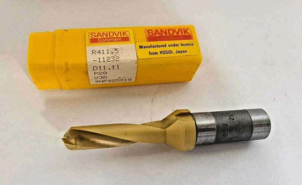 SANDVIK COROMANT R411.5 11232 D11.11 Drill Carbide Cylindrical Shank New P20