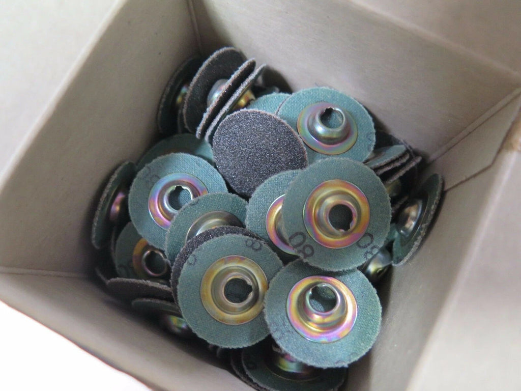 100 Pcs Standard Abrasives 1" 80 SOCATT S/C AO 2 Ply Laminated Discs 522218 New