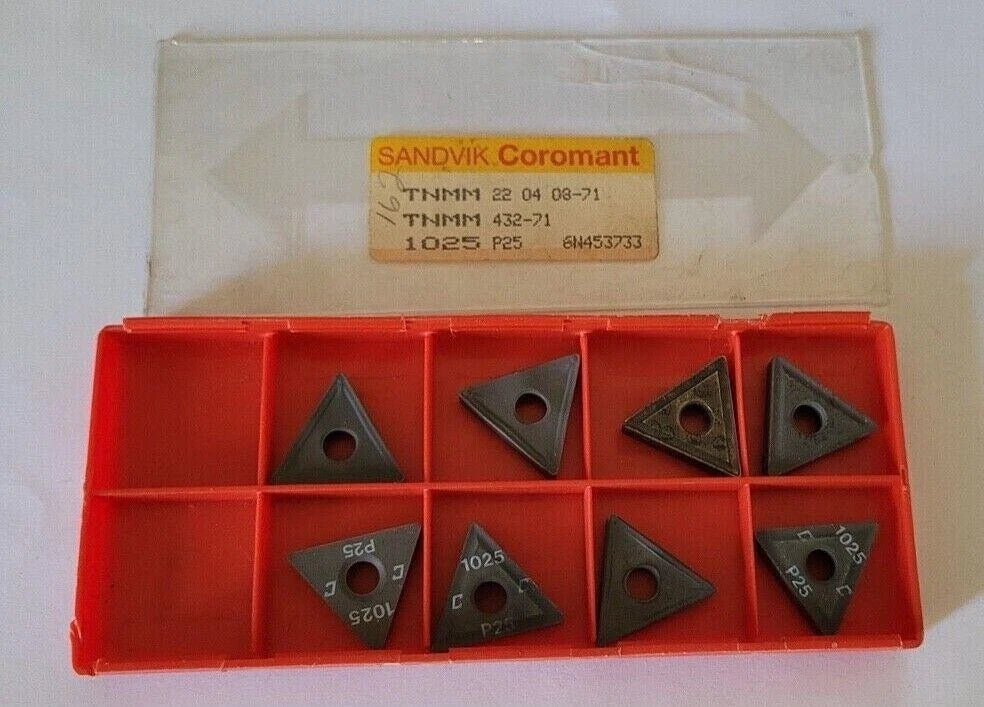 8 Pcs SANDVIK Coromant TNMM 432-71 1025 P25 22 04 08-71 Lathe Carbide Inserts