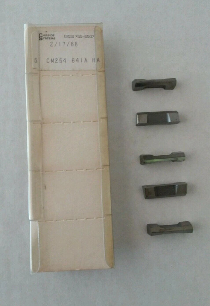 Carbide Systems 5pcs CM254 641A HA Carbide Inserts Grooving
