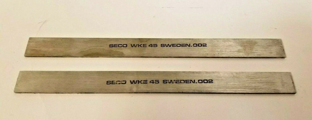 2 New 1/2 x 1/16 x 6 Rectangular Lathe Tool Cutting HSS Bit Blank SECO WKE 45