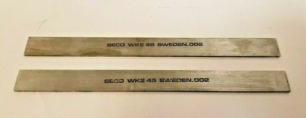 2 New 1/2 x 1/16 x 6 Rectangular Lathe Tool Cutting HSS Bit Blank SECO WKE 45