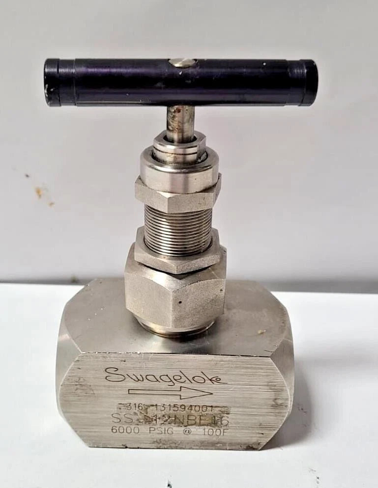 Swagelok SS-12NBE16 Valve 6000 PSIG Stainless Steel 100 F