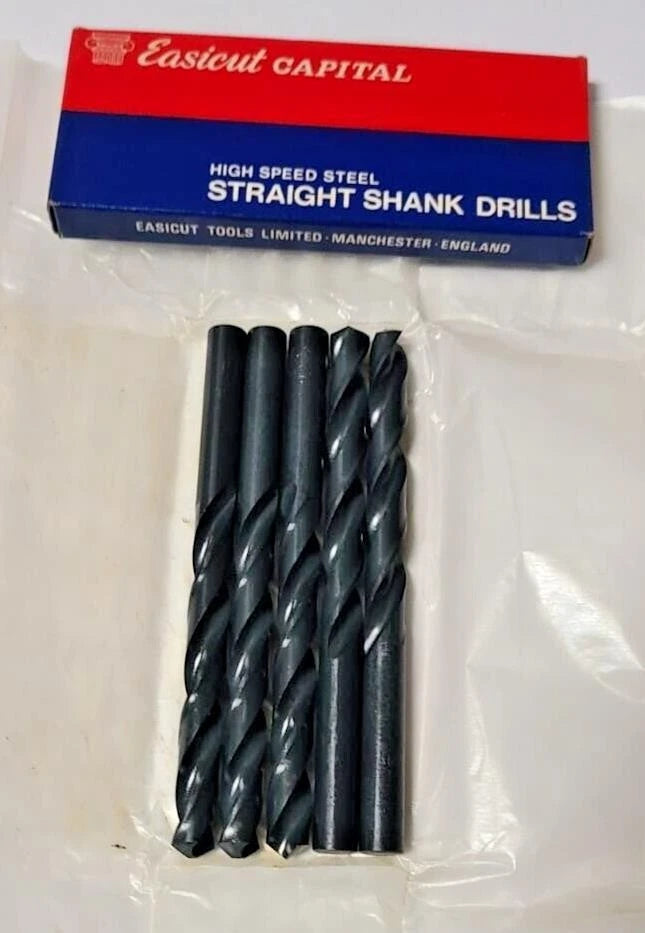 Lot of 5 Brand New EASICUT CAPITAL 10.30 MM HSS TWIST DRILL BIT Straight Shank