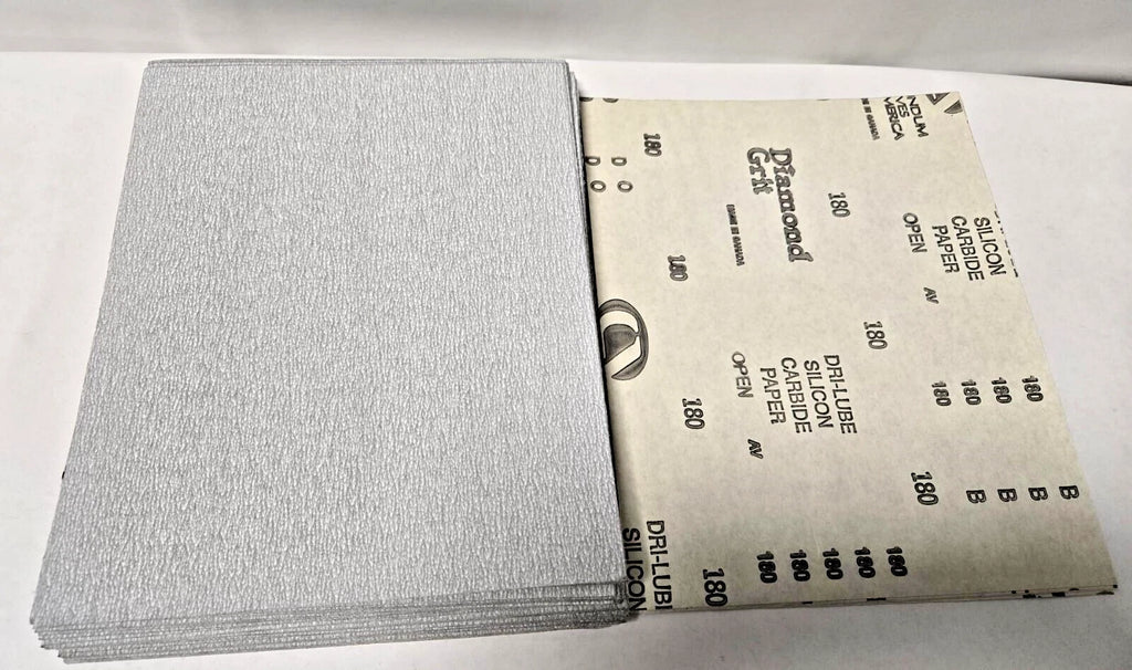 Carborundum Abrasives 9 x 11" Dri Lube S/C Paper 10815 Grit 180 Qty 200 New