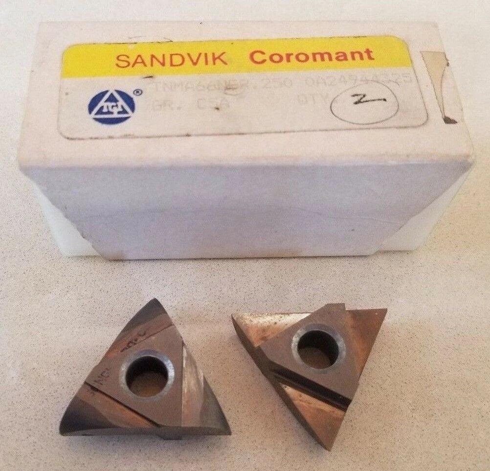 SANDVIK Coromant TNMA66NGR.250 OA24944325 GR. C5A Lathe Carbide Inserts 2 Pcs