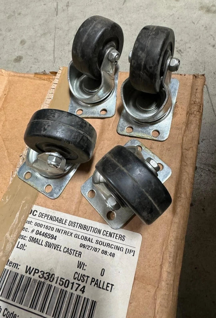 Lot of 4 Small Caster Swivel Wheel