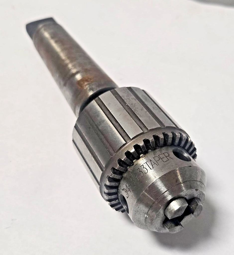 Jacobs USA Drill Chuck Arbor Lathe 0-1/2" 0-13 mm Capacity 34-33 33 TAPER Cap