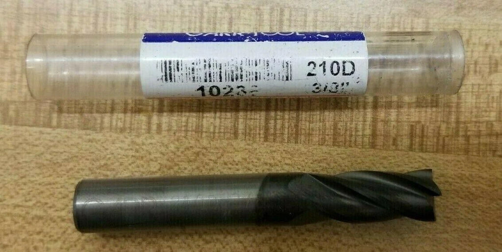 GARR Tool 3/8 210D 10238 Center Cut Square End Mill Crystalline Diamond Coating