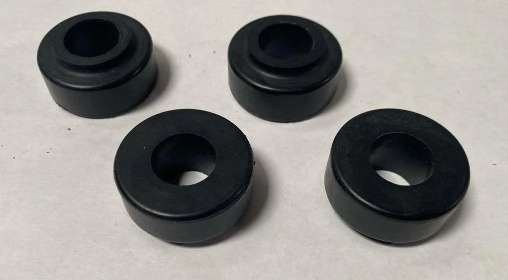 4 Works Performance Shocks Bushing Bumpers 1.3" OD Black Rubber 0.6" ID