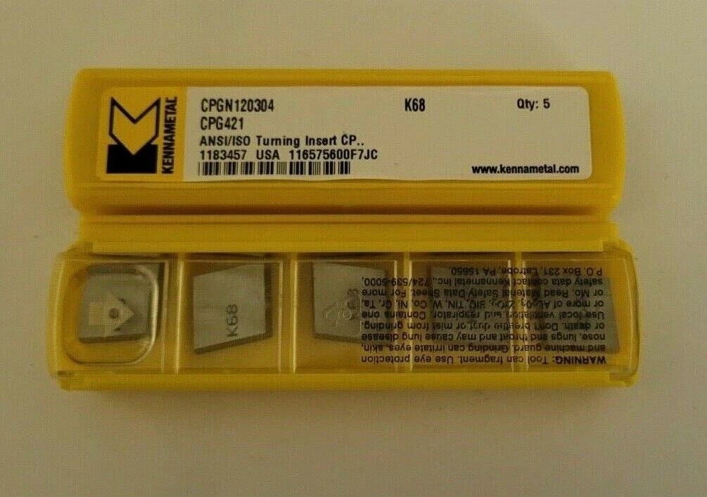 Kennametal CPG 421 K68 CPGN 120304 Carbide Inserts 5 Pcs Turning Insert New