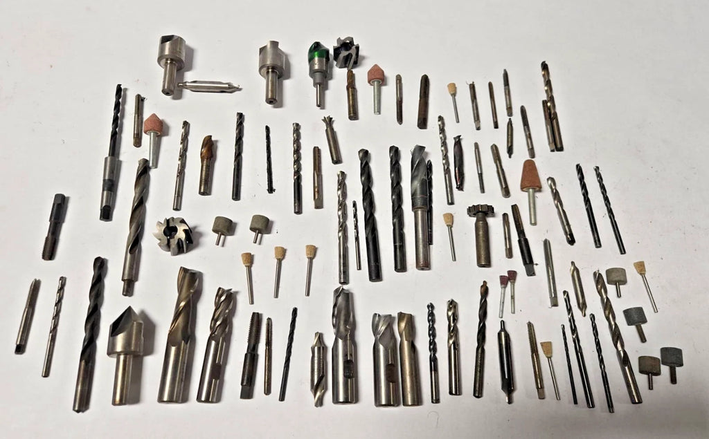 Large Lot HSS End Mill Center Drill Bit Countersink Taps Grinding Machinist Tool