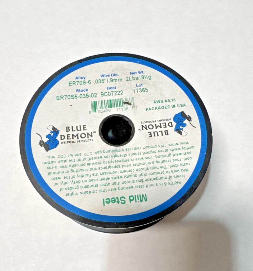 Blue Demon ER70S6-035-02 Mild Steel Gas Shielded Welding Wire .035/.9mm