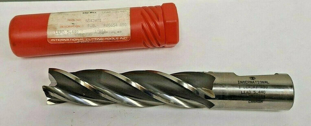 INTERNATIONAL HSS 4 Flute 1" End Mill Canada 25981 5542601