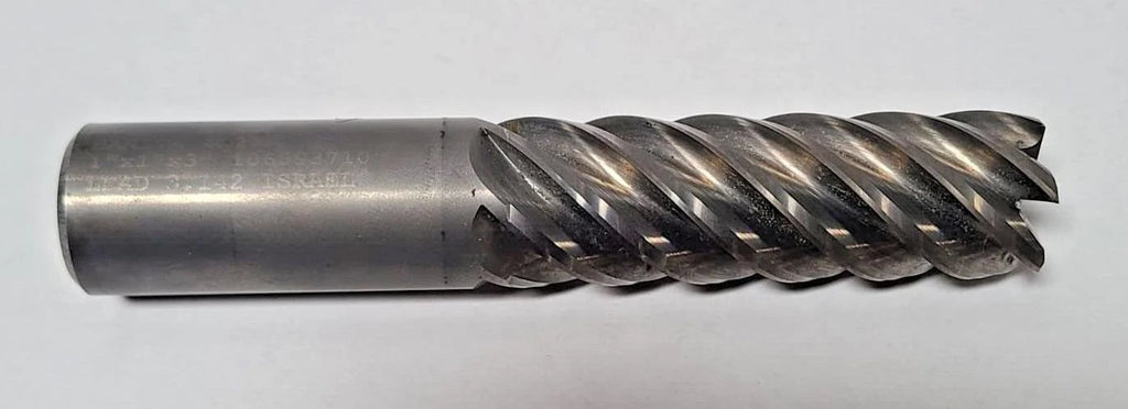 Hanita Israel Solid Carbide End Mill 1" Shank 6 Flutes Re Sharpen