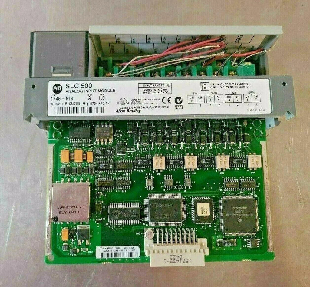 Allen Bradley 1746-NI8 SER A SLC 500 PLC Analog Ouput Module