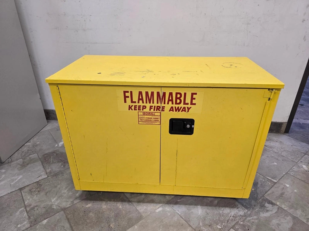 SECUREALL Flammable Liquids Safety Storage Cabinet OSHA Approved 47 x 23 x 37