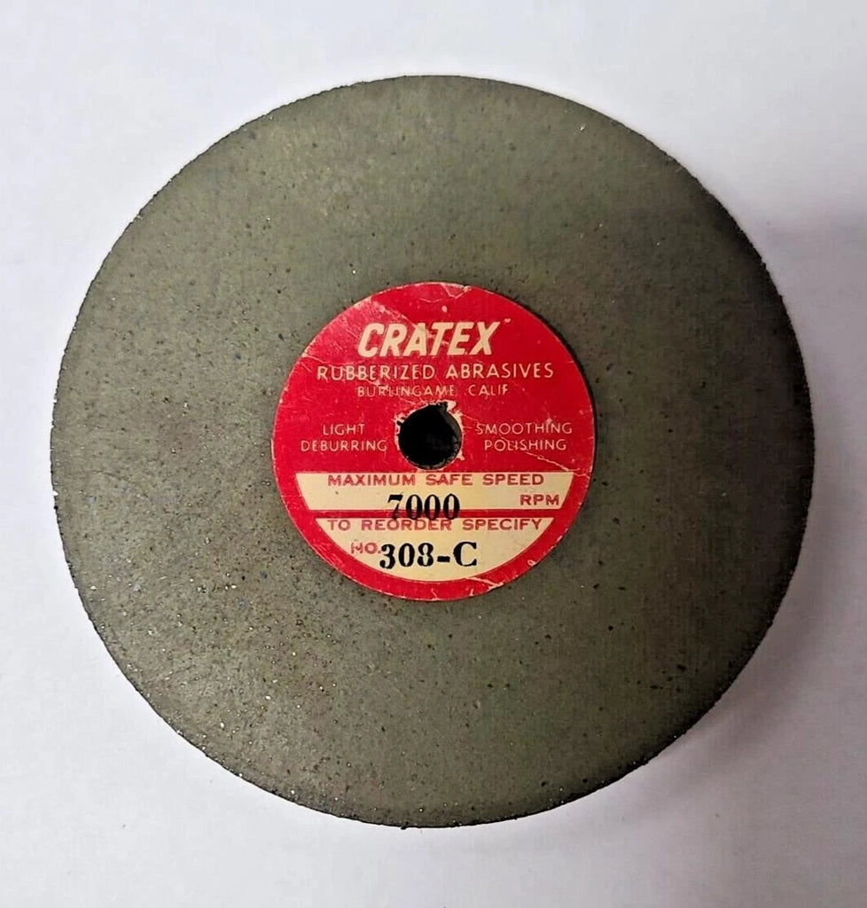 Cratex Rubberized Abrasives Wheel 308-C 3" Diameter 7000 RPM 3 x 1/2 x 1/4