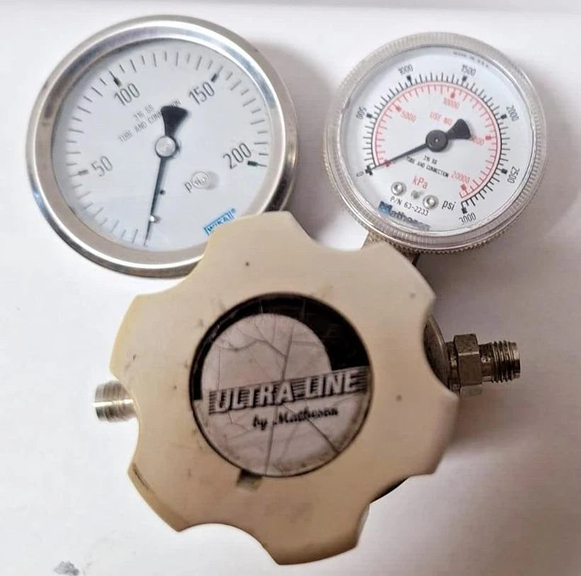 Oxygen Single Stage Regulator Matheson, Ultra-Line Gas