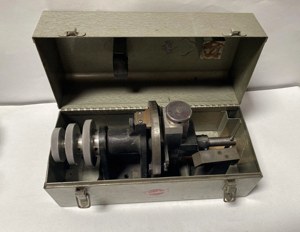 Threadwell Tangi-Matic Dresser Grinding Fixture in a Metal Box Made in USA