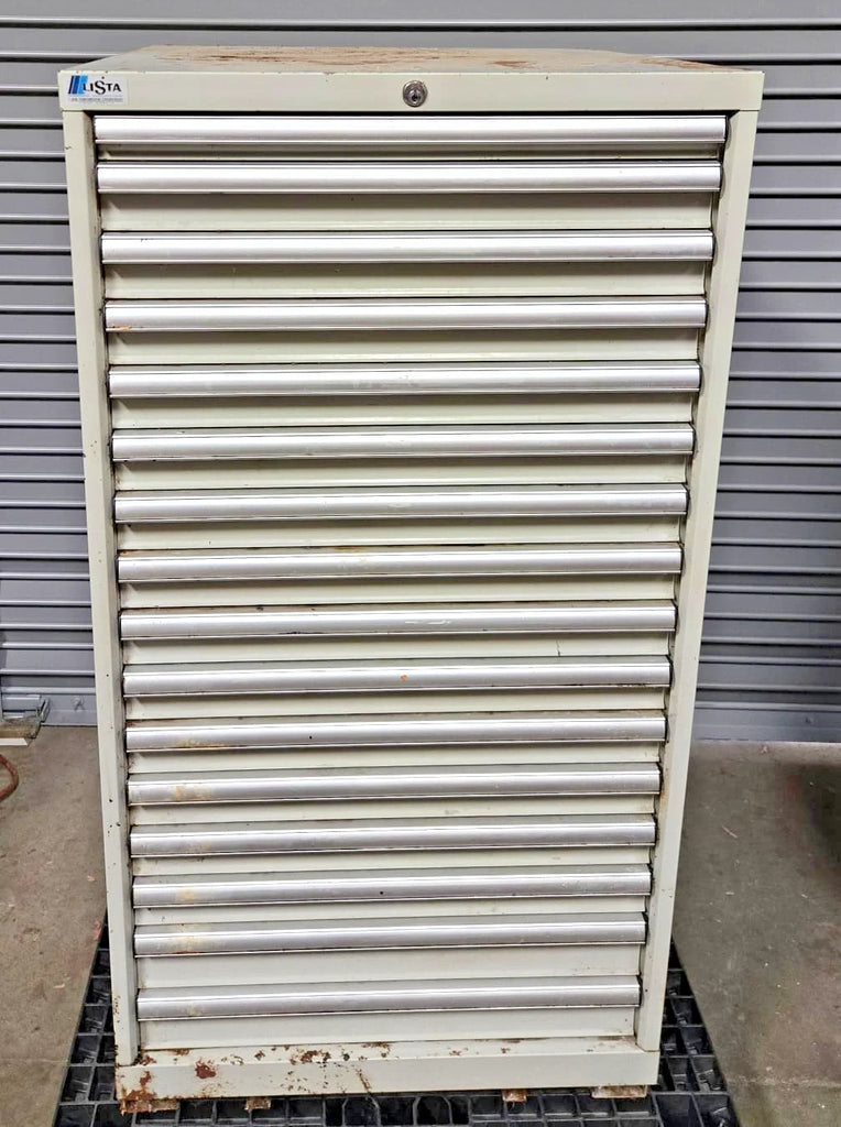 Lista Cabinet 16 Drawers Industrial Tool Parts Storage 28 x 28-1/2 x 54-1/2