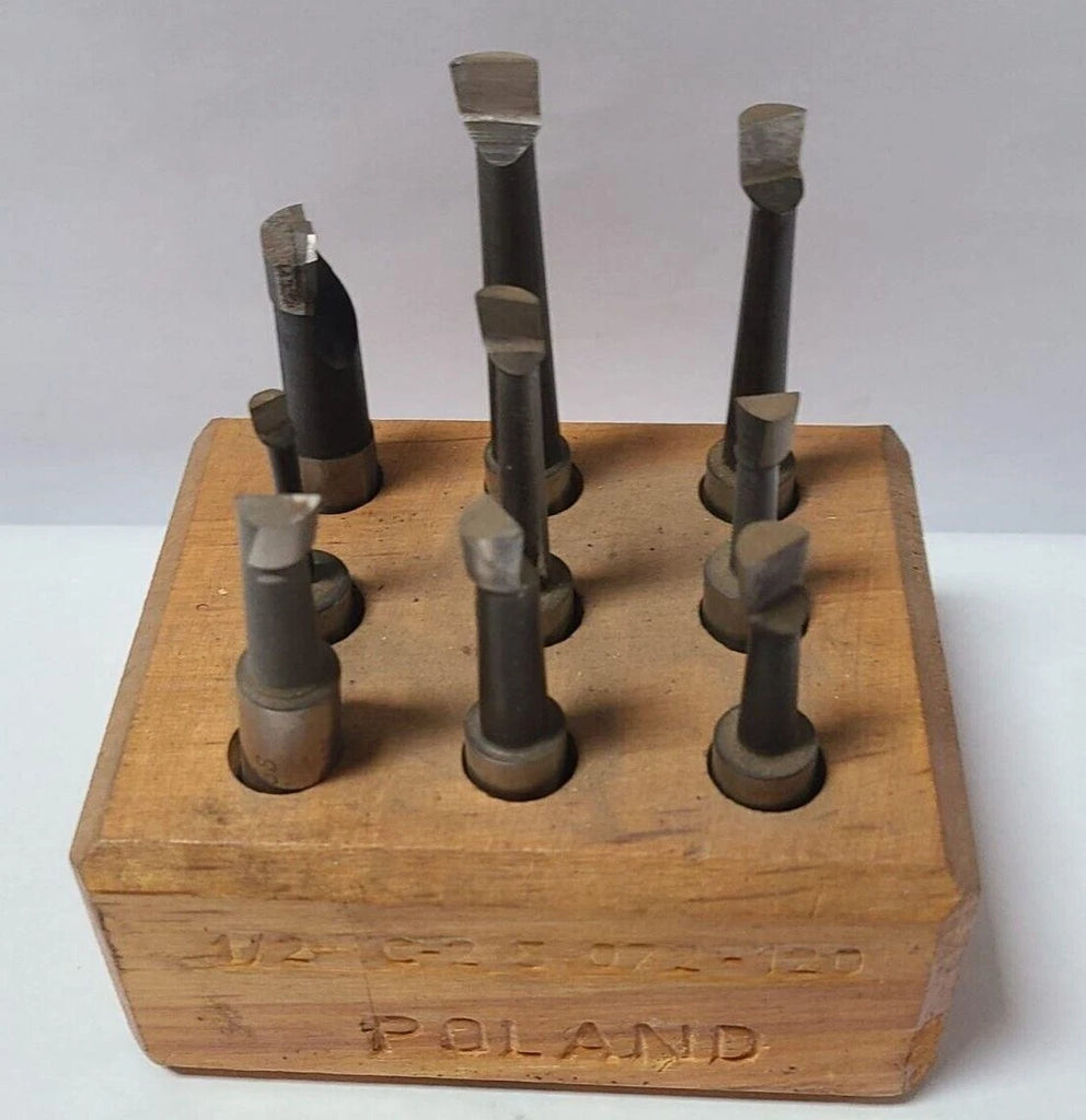 9 Pcs Boring Bar Carbide Tipped For a Lathe