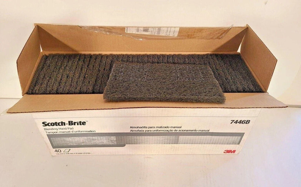 3M Scotch Brite Rite Brand New 40 Pcs Blending Hand Pad 7446B 6 in x 9 in