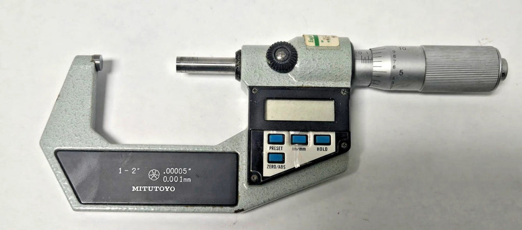 Mitutoyo 293-716 Micrometer 1-2” .00005” For Parts Digital Not Moving
