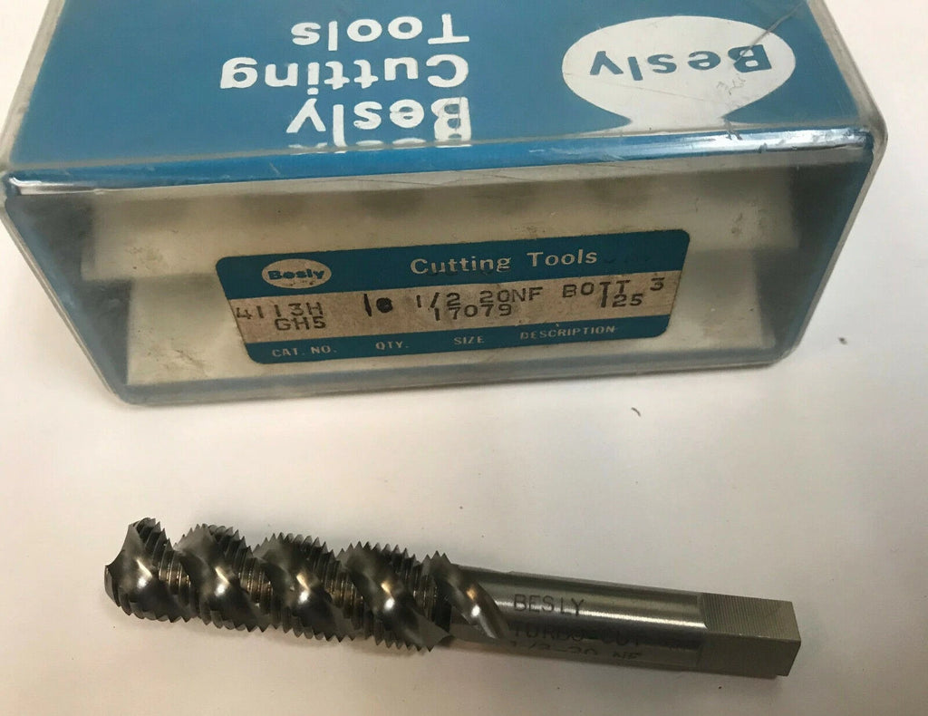 Besly Tap Bott GH5 3 Flutes 1/2-20 NF Super Cut Brand New USA Made