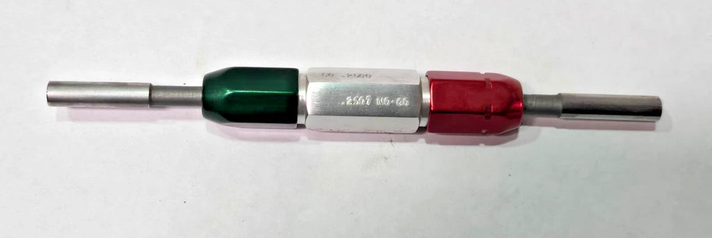 THREAD PLUG GAGE .2500 GO PD NO GO PD .2507