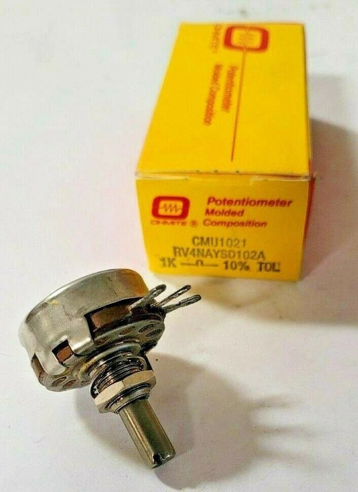 OHMITE CMU1021 RV4NAYSD102A 1K OHM 10% TOL Potentiometer Type AB 8641