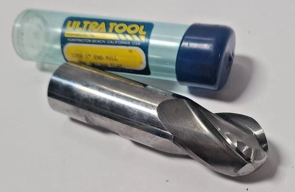Ultra Tool 1" Carbide End Mill 320B With Weldon Flat