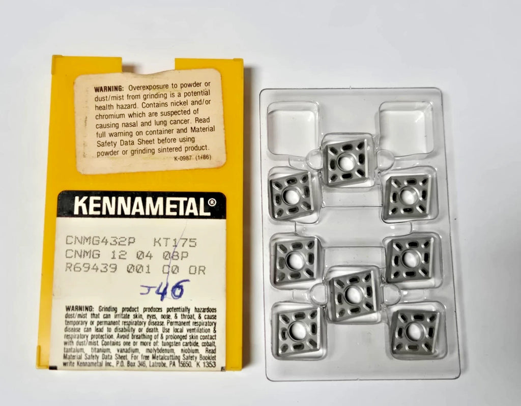 KENNAMETAL CNMG 432P KT175 12 04 08P Carbide Inserts Turning Lathe 8 Pcs New