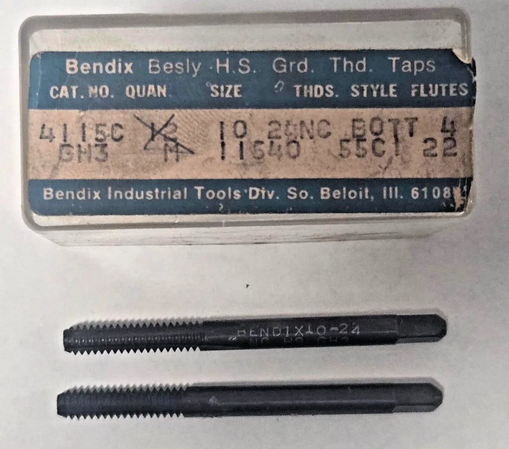 Lot of 2 Besly Tap 10 - 24 NC GH3 Bott 4 FL Brand New USA Made