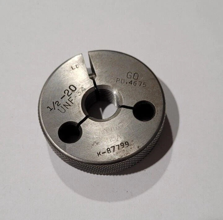1/2-20 UNF-3A GO Thread Ring Gage P.D. .4675