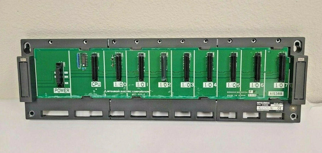 MITSUBISHI A1S38B MELSEC PLC BASE UNIT 9606F CPU SLOT