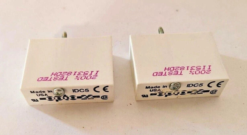 Lot of 2 Opto 22 Snap I/O IDC5 Channel Switch Input Dry Contact Input