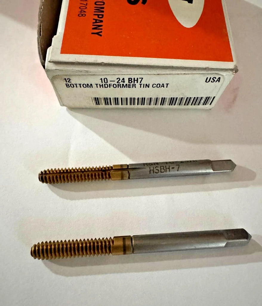 Reiff Nestor R&N ThreadFormer HSS Standard Bottom Tap 10 - 24 BH7 Tin USA 2 Pcs