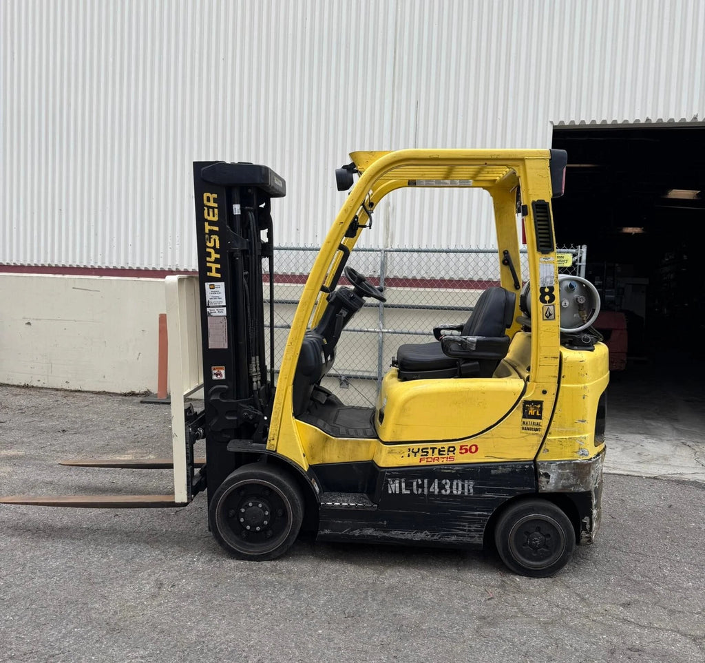 2018 Hyster S50FT 5000 LBS Forklift LPG Triple Mast Sideshift 189" Height
