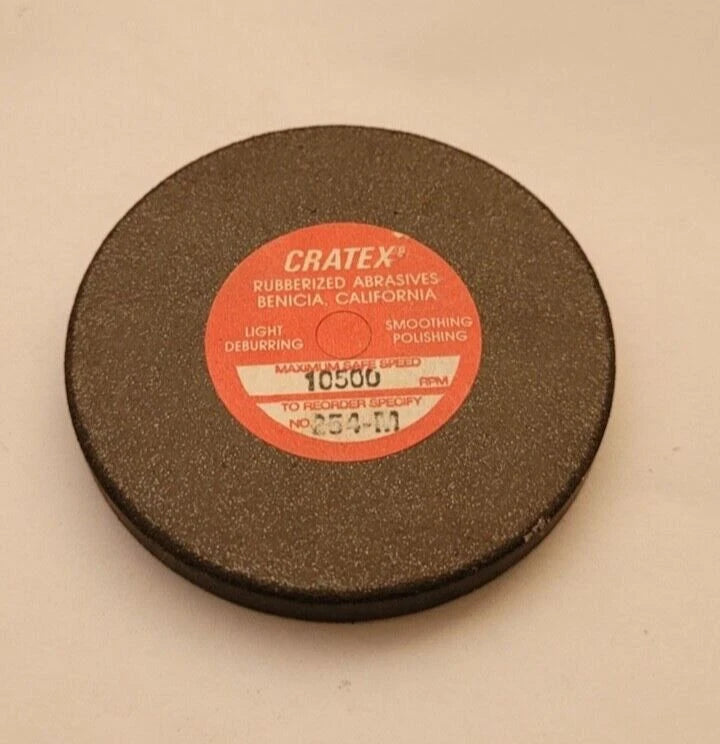 CRATEX 254-M Rubberized Abrasives 2-1/2X1/4X1/4 Flexible Abrasive Polishing