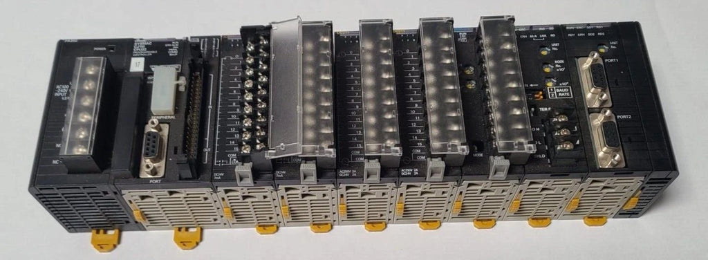OMRON SYSMAC CJ1M PROGRAMMABLE CONTROLLER CPU22 PLC CJ1W-PA202 POWER SUPPLY