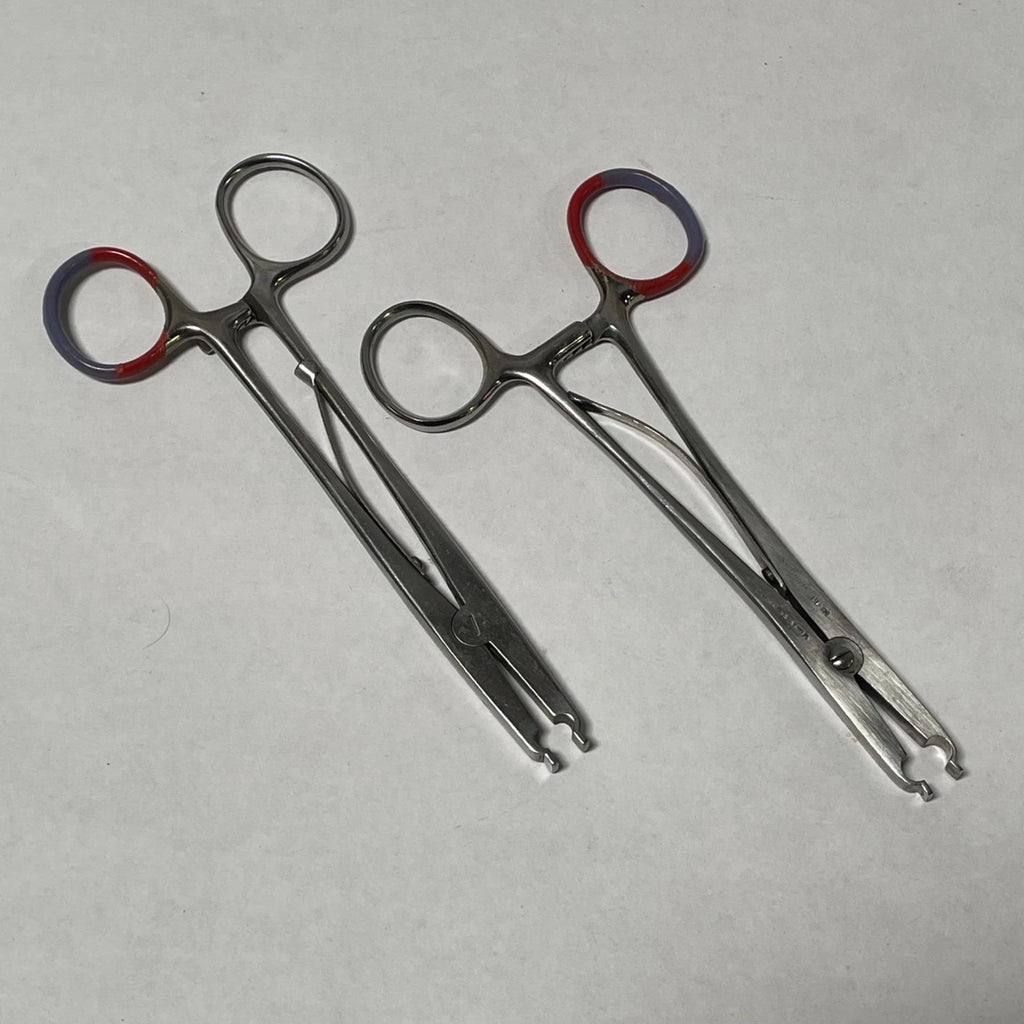 Lot of 2 Raney Scalp Clip Applying Forceps Neuro V. Mueller NL-10 Codman 20-5115