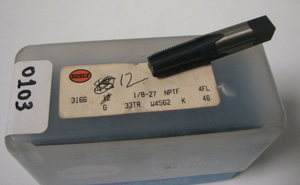 2 Bendix Besly Tap 1/8 - 27 NPTF 4 Flutes 33TR W4562 K 46 Brand New Made in USA