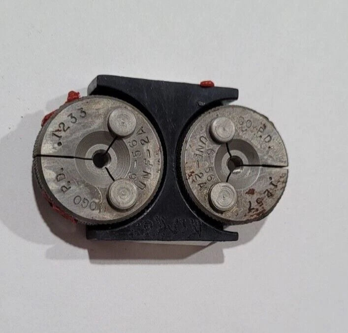 Set of 6-56 UNF-2A GO and NO GO Set Thread Ring Gage P.D. .1257 and .1233 Gages