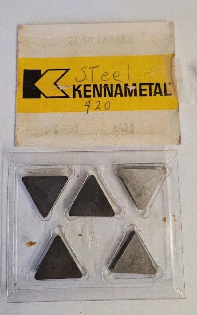 5 Pcs KENNAMETAL TPG 433 K420 TPGN 22 04 12 Lathe Carbide Inserts Mill New